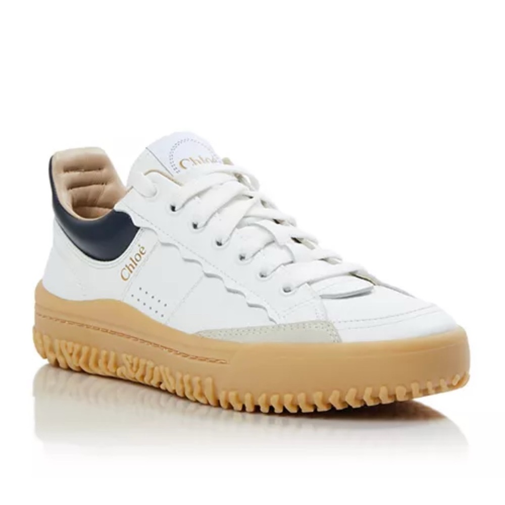 Chloe Franckie Sneakers - White/Blue (Sz 38)